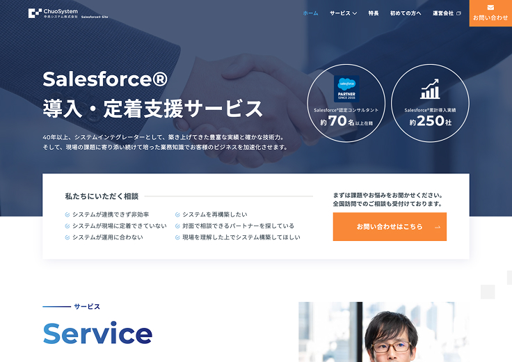 中央システム株式会社 Salesforce®導入・定着支援サービス